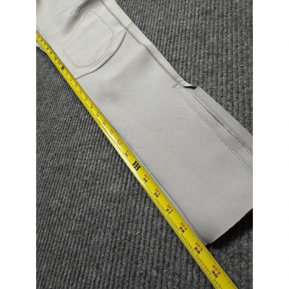 SKIMS Women Size XL Sport Swim Long Pants Chrome Gray SW-PNT-0073 NEW